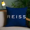 Изысканный принт в лондонском стиле Reiss-A Наволочка Наволочка против пылевых клещей Невидимая молния Шелковистый короткий плюш Чехол для диванной подушки