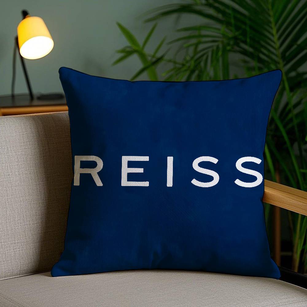 Изысканный принт в лондонском стиле Reiss-A Наволочка Наволочка против пылевых клещей Невидимая молния Шелковистый короткий плюш Чехол для диванной подушки