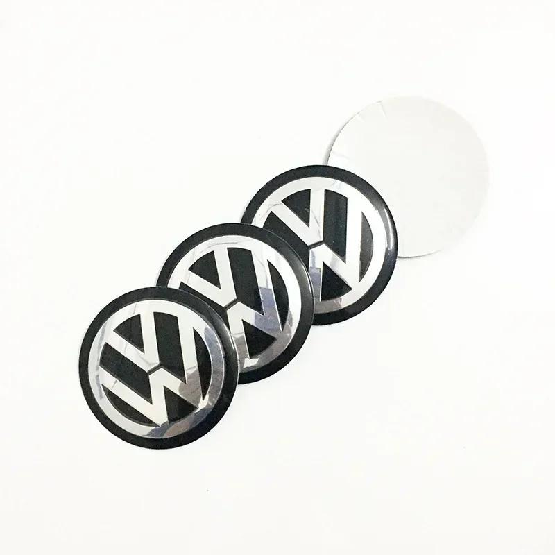 VW 4PCS 65mm Car Wheel Center Decal Hub Sticker for VOLKSWAGEN VW Golf 5 6 7 GTI Polo Passat Rline Tiguan CC Bettle Bora Touran MK8