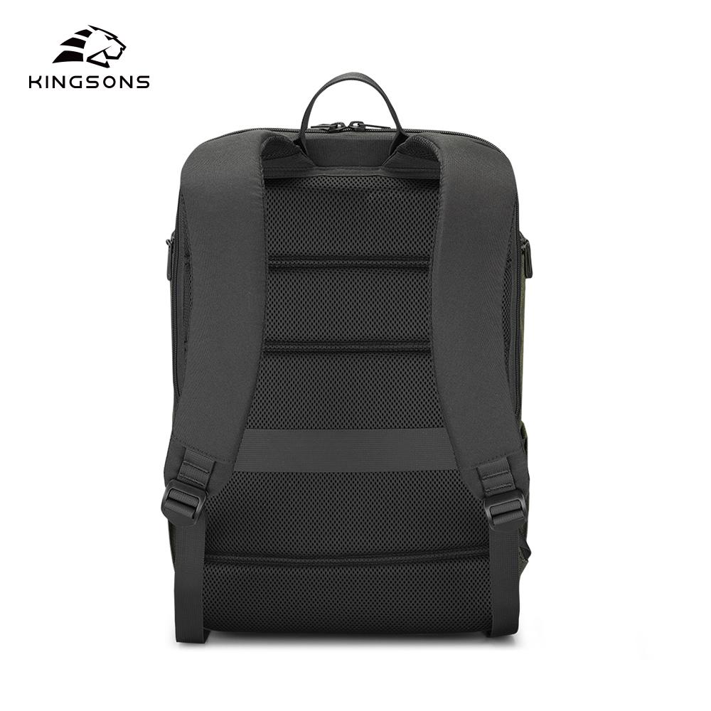 Men Backpack Kingsons For 15.6 Inch Laptop 180° Open 2025 New Concise Casual Waterproof College Student Boys School Bag