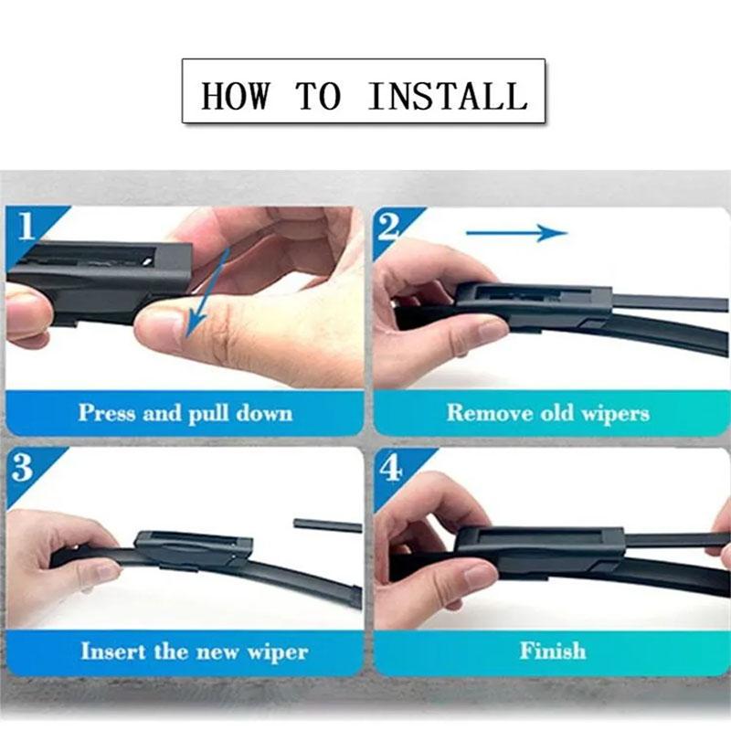 Bayonet Arm Wiper Blades (26"+14") for Lada Xray, Renault Captur, Clio IV & Compatible Models
