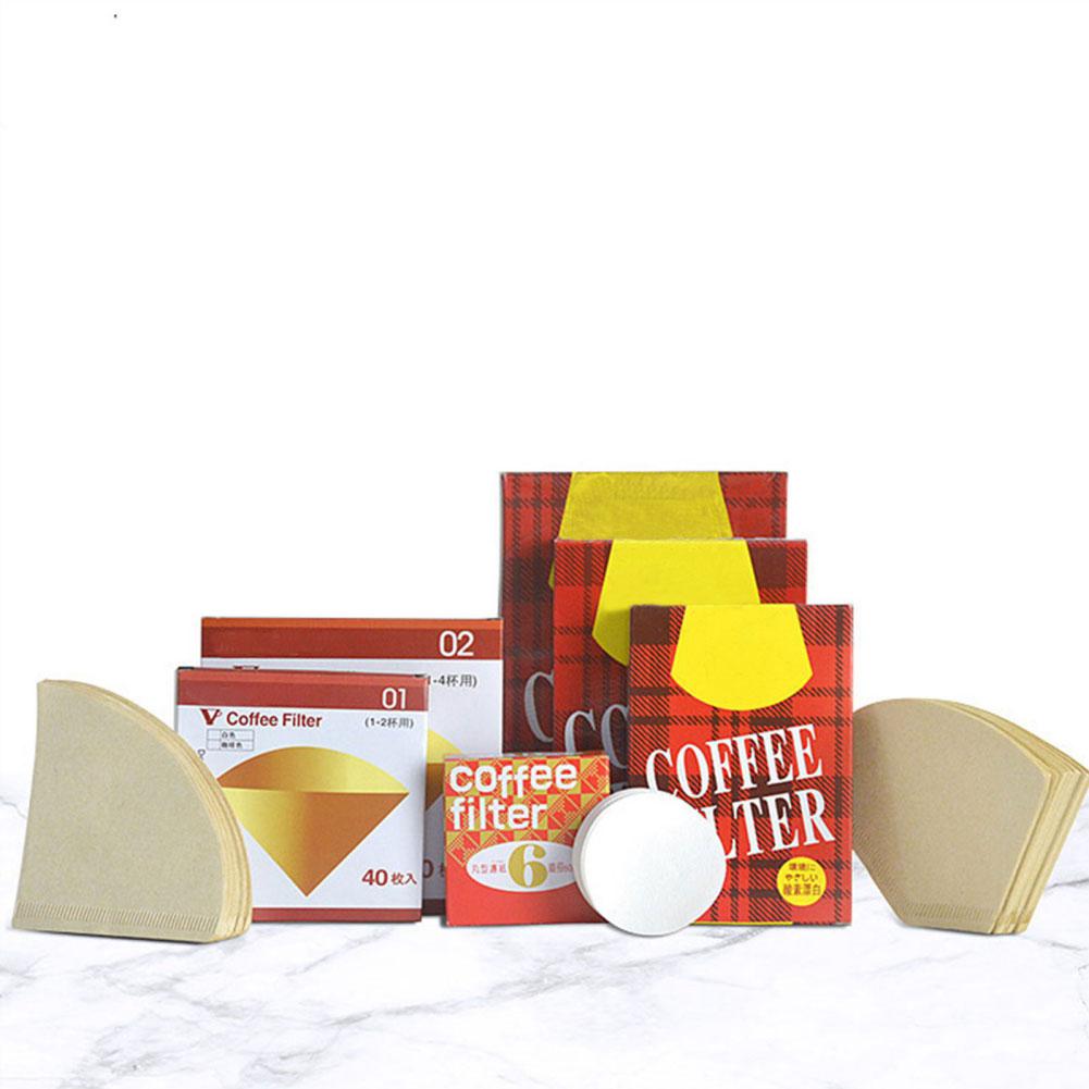 40 шт./упак. кофейная фильтровальная бумага для заваривания чая одноразовые фильтровальные бумаги для капельной кофеварки фильтр-мешок для кофейного порошка инструменты бариста