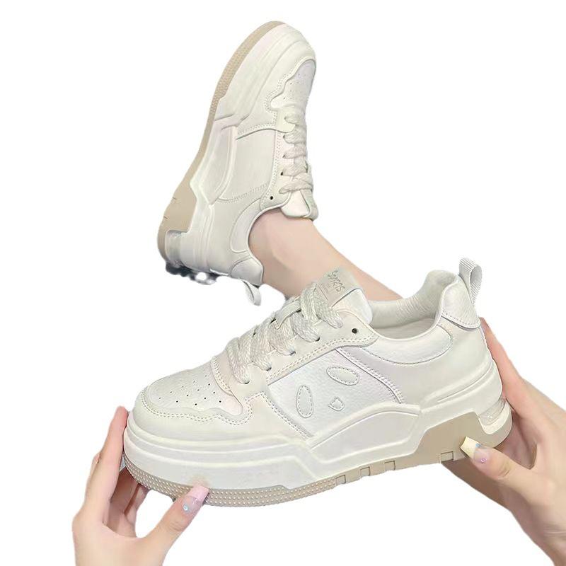 Женская вулканизированная обувь на осенней платформе, модная удобная обувь для женщин, легкие кроссовки для бега на шнуровке, женские повседневные кроссовки
