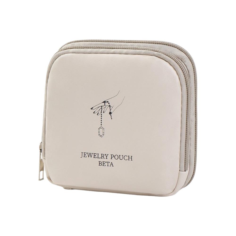 Single/Double Layers Zipper Jewelry Bag Mini Jewelry Pouch Jewelry Storage Bag Necklaces