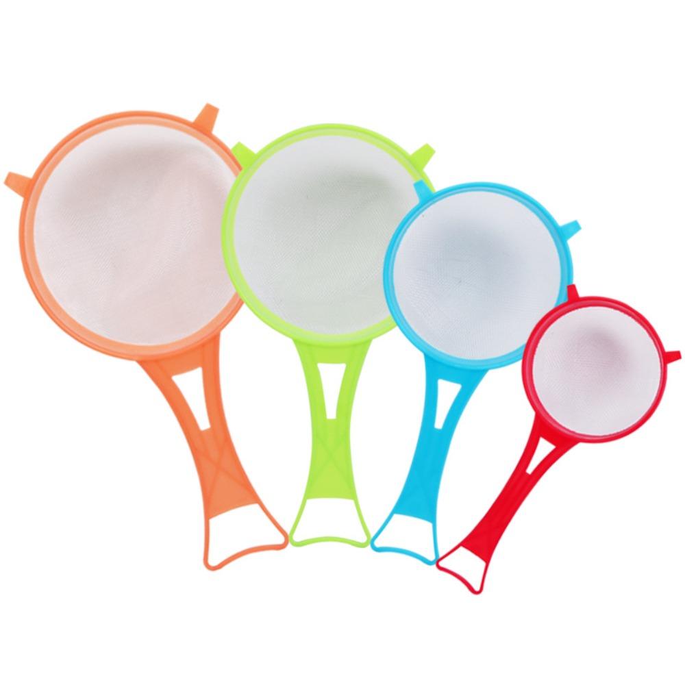 4Pcs/Set Fine Mesh Flour Sieve with Handle Colander Kitchen Tool Scoop Strainer Icing Sugar