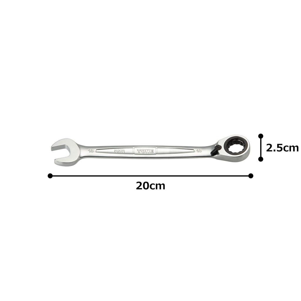 TONE Switchable Ratchet Box Wrench Width Across Flats 16mm RMR-16