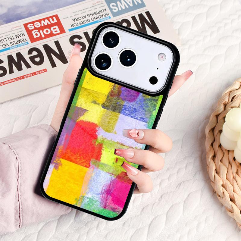 Чехол для телефона с акварельным рисунком для IPhone 17 16e 15 14 13 12 11 Pro Max Air Mini Мягкая защитная крышка