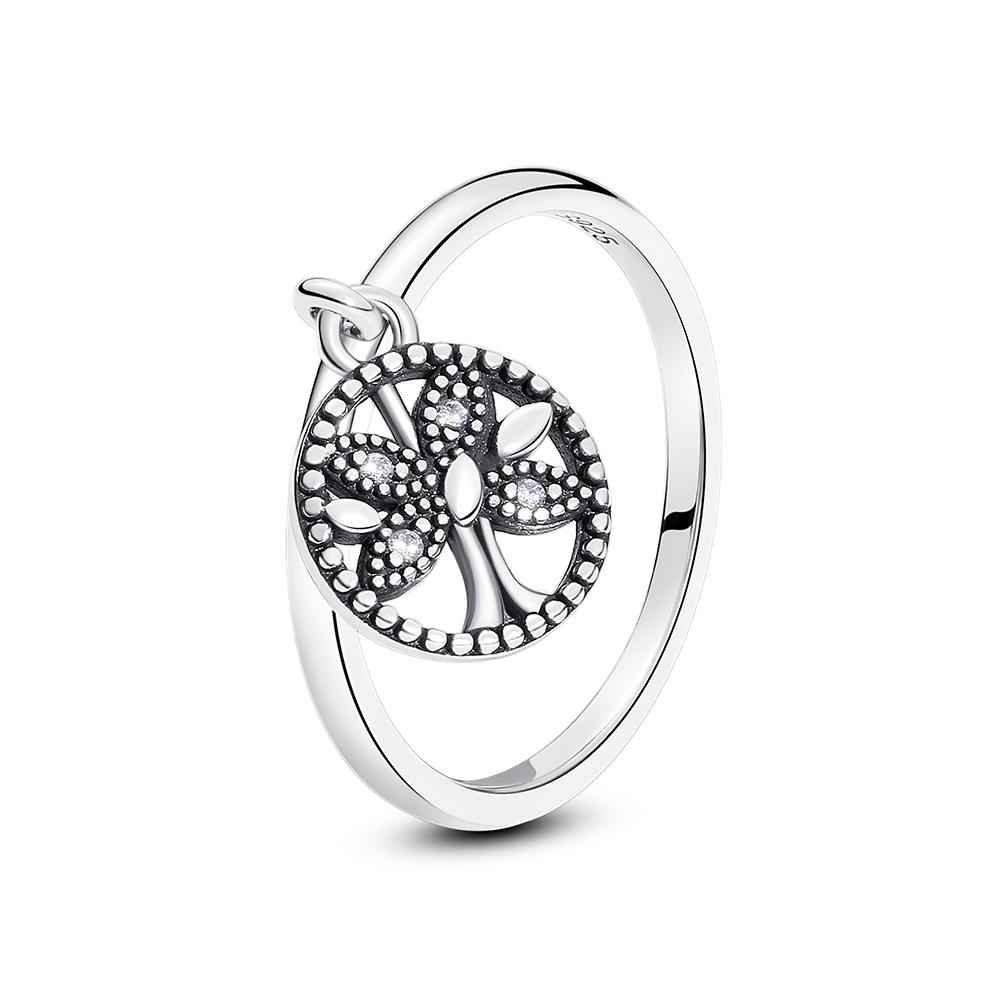 Кольца из стерлингового серебра 925 пробы для женщин, оригинальные обручальные кольца с короной, сердцем, висячей косточкой, розовое золото, кристаллы, роскошные ювелирные изделия