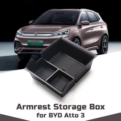 Ящик для хранения подлокотника на центральной консоли для BYD Atto 3 Yuan Plus 2022 2023, чехол-органайзер, лоток-контейнер, автомобильные аксессуары