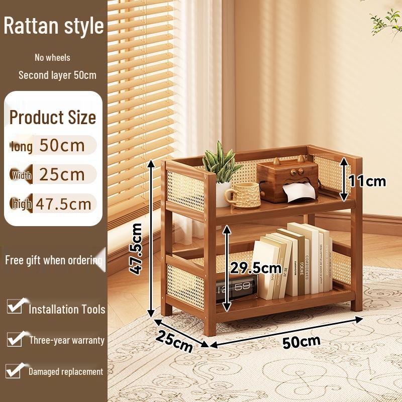 Многоярусная мобильная стойка для хранения: Напольная, многофункциональная тележка для гостиной и предметов домашнего обихода.