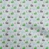 Cotton Flex Green Fabric Asian Kaawaii Llama With Cactus Fabric For Sewing Printed Craft Fabric By The Yard 40 Inch
