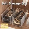 Transparent Tie Belt Storage Box Acrylic Wardrobe Drawer Storage Men's Belt Display Stand Belt Storage Box Wardrobe Storage Supplies