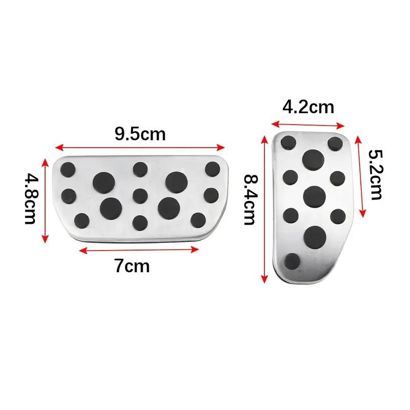 For Toyota Vios 2014+ Vios FS Yaris 2017+ Car Pedals Cover Gas Accelerator Brake Pedal Cover Kit Pad Protector Accessories