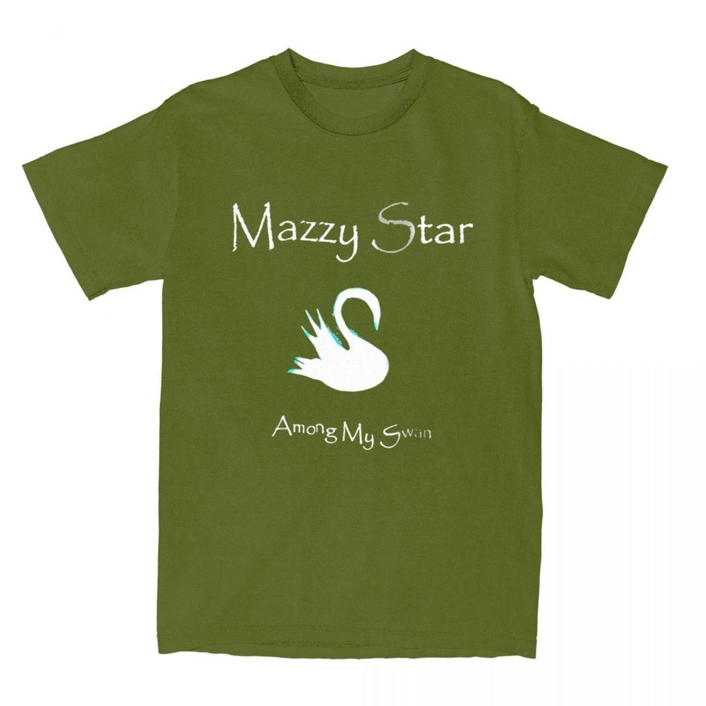 Мужская женская футболка Mazzy Star Among My Swan, аксессуары, хлопковые топы, сумасшедшая футболка с коротким рукавом и круглым вырезом, рубашка больших размеров