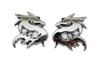Speed Mao Stylish 3D 3D Emblem Dragon Dragon Left and Right Set Silver