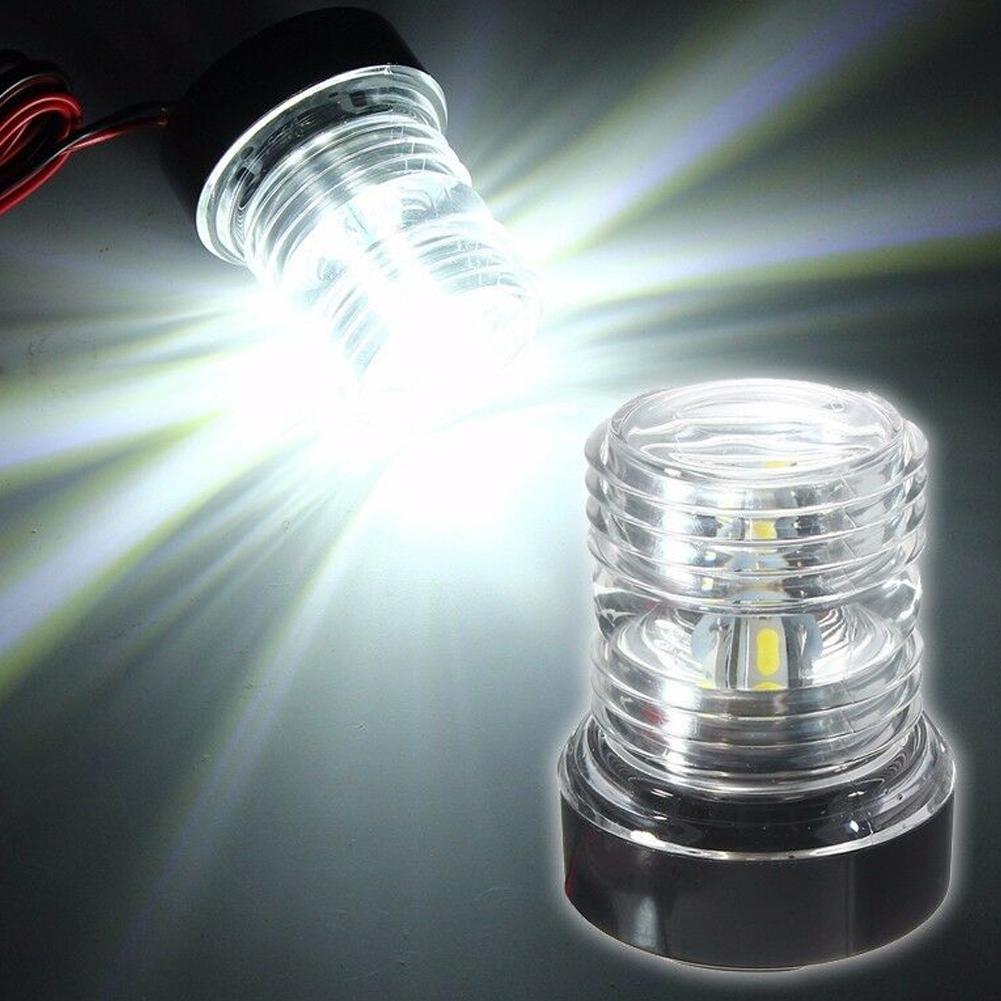 Signal Lamp 360 Degrees LED Waterproof Boat Navigation Anchor Light 12V White