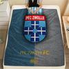 Плед из фланели с принтом PEC Zwolle, Высококачественный, Удобный для всех сезонов, Декор для дома, Тепло и уют