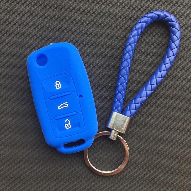 Силиконовый чехол для автомобильного ключа для VW Volkswagen polo passat b5 Tiguan Golf T4 для Seat Leon Altea Ateca Для Skoda Octavia Superb