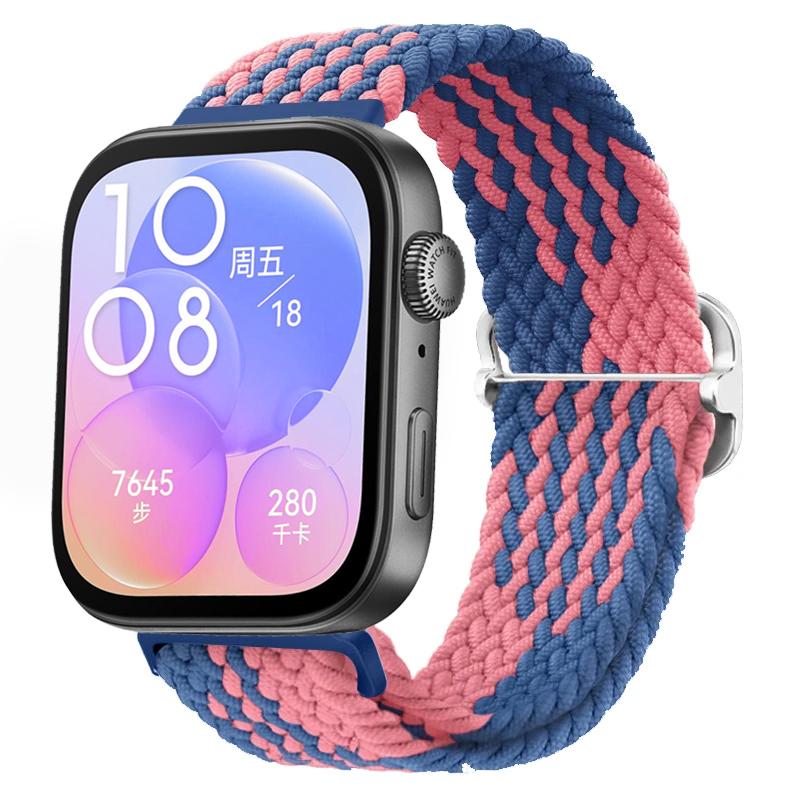 Плетеная нейлоновая петля-ремешок для Huawei Watch Fit 4/3 Регулируемый эластичный браслет на запястье Аксессуары для Huawei Watch Fit 4/4 Pro