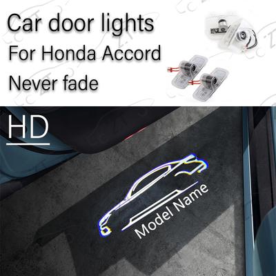 Для Accord 7-го 8-го 9-го 10-го HD Стеклянная Линза Свет в Дверь Автомобиля Лазерный Декор Проекционная Лампа Никогда Не Выцветает Автоаксессуары