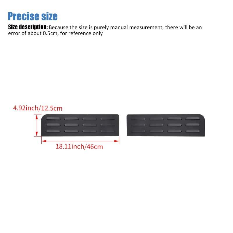 Жалюзи заднего окна, вентиляционная доска, декоративная крышка для Jeep Wrangler JK 2007-2017, 4-дверная версия, внешние аксессуары автомобиля ( Алюминиевый сплав)