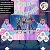 Принадлежности для вечеринки в стиле K-pop «Охотник на демонов», флаг с рисунком, фоновая ткань, воздушные шары и случайный воздушный насос