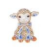 Sheep Shape Lapel Pin Bowknot Decor Pin Fashion Metal Pin  Gift