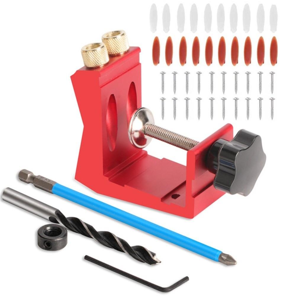 Adjustable Pocket Hole Jig Inclined Hole Joint Locator Woodworking Guides Wood Drilling