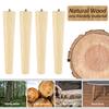 4Pcs Furniture Legs Wooden Solid Furniture Feet Oblique Straight Non-slip Table Chair Feet Replacement Feet Floor Protector Home