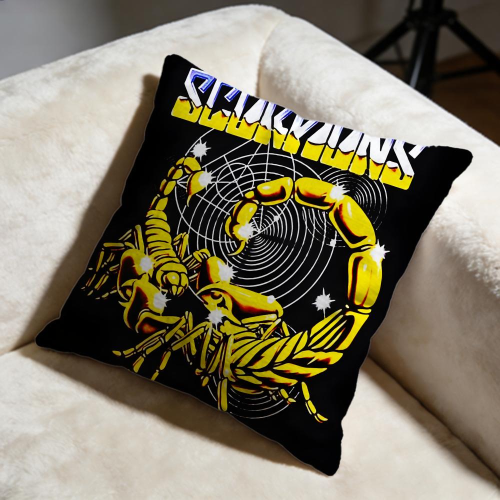 Trendy SScorpionsed Cushion Cover Soft Decorative Pillow Case Suitable for Bedroom Sofa Car Travel Use