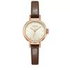 Julishi's New Korean-Style Fashionable Compact Thin Strap Simple Round Quartz Women's Watch with Sunburst Pattern, Genuine Product