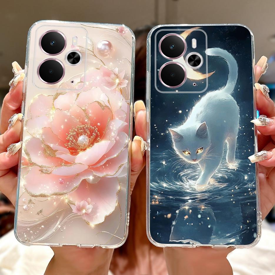 Для Realme 14 5G Чехол RMX5075 Крутой Дракон Белый Лев Расписная Крышка Мягкий Тонкий Чехол для Телефона Для Realme 14T Realme14 T 5G Fundas Сумки