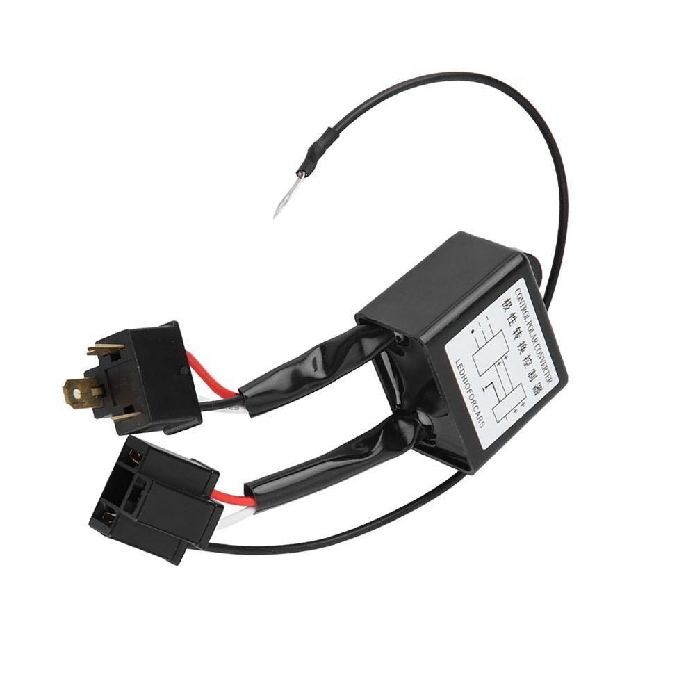 2Pcs Polar Negative Switch Polarity Switch Harness Reversed Polarity Polarity Adaptor Car Headlight
