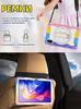 Совместим с Redmi Pad 11 дюймов 2025, Силиконовый противоударный чехол Xiaomi с полным покрытием и вращающимся плечевым ремнем.