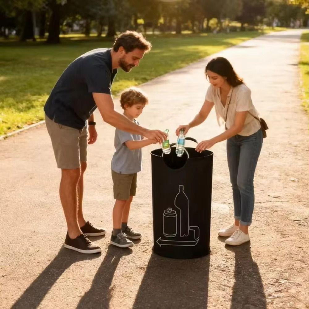 Oxford Cloth Bottle Collector Bag 90 L Recycling Bin Bag Empty Bottle Storage Basket Pantry Use