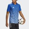 Adidas Мужские футбольные майки Team Icon 23 с геометрическим принтом и V-образным вырезом и короткими рукавами, синие HR2632