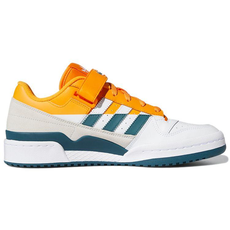 adidas Forum Low Premium White Crew Orange Teal Мужские кроссовки Cloud-White Wild-Teal FY4970