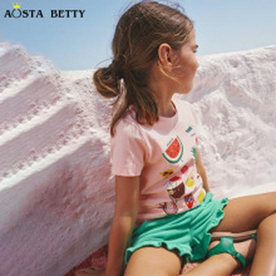 Платье принцессы с мультяшным принтом в европейском и американском стиле для девочек - Мода лета 2025