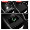 For Subaru Forester 2025 Car Anti-Slip Pad Silicone Center Console Wireless Charger Interior Accessories Black