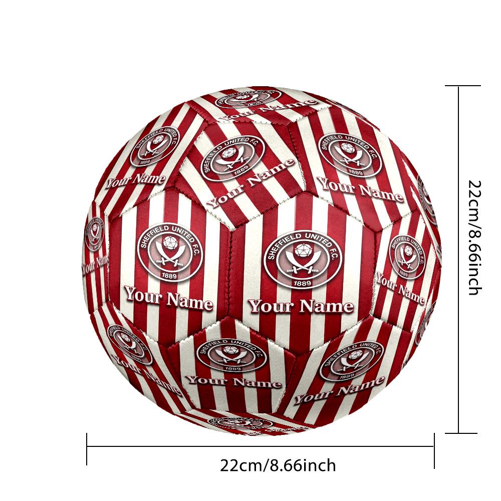 Sheffield United FC Fashion Size 5 Football Wearproof Non‑Slip Soccer Ball For Sports Training Entertainment Use