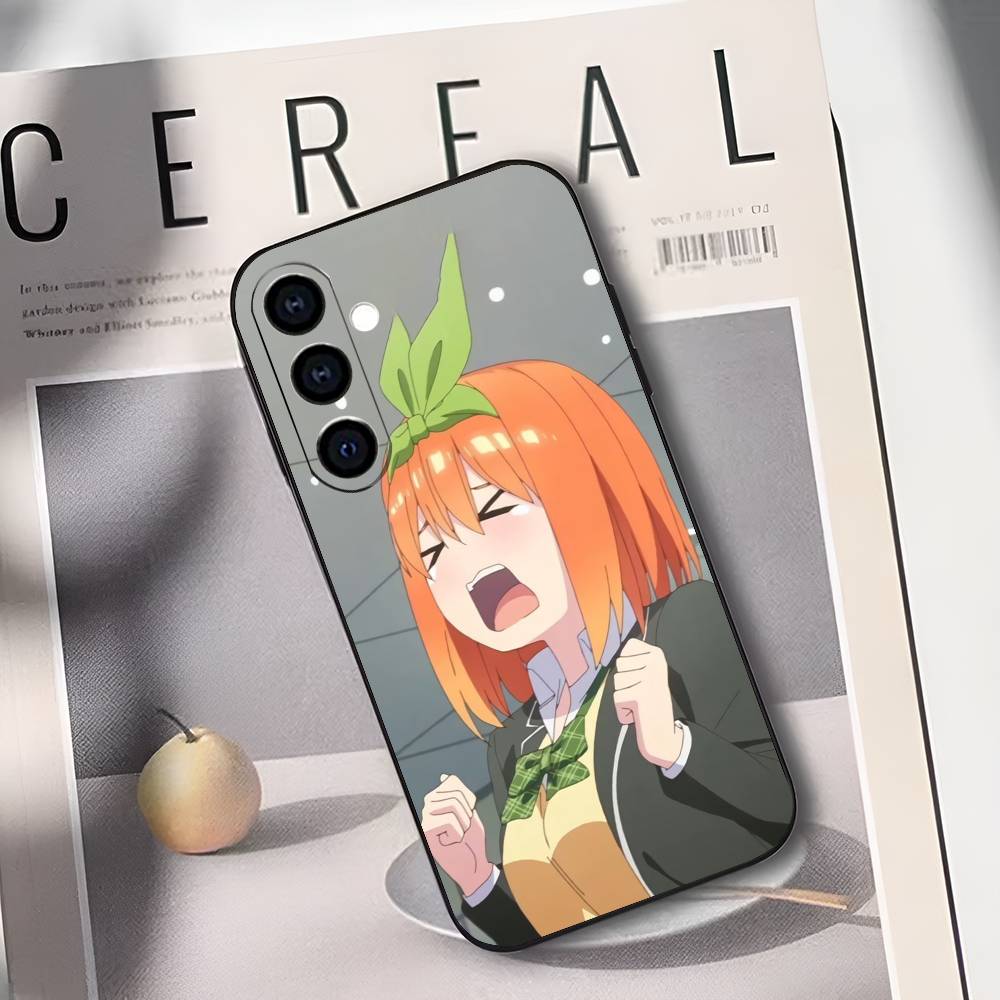Y-Yotsuba N-Nakano Мягкий силиконовый чехол для телефона для Samsung Galaxy A73/A72/A71/A70/A53/A52/A51 Черный чехол