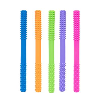 Прорезыватель для новорожденных, жевательный, для кормления, для кусания, для жевания, пустышка, игрушка для прорезывания зубов, молярная, для младенцев, силиконовая, полая прорезывательная трубка