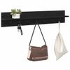 Wall Mounted Nightstand Wall Bracket Black Oak Look