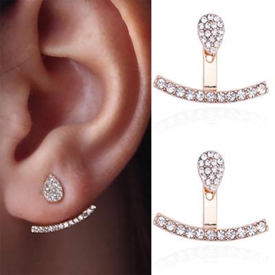 Серьги Simple Type, полные до и после, серьги-капельки Water Droplets Personality