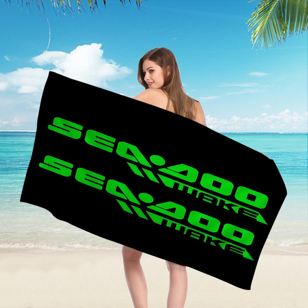 S-Sea D-Doo Seadoo Микрофибра Пляжное полотенце Впитывающее Быстросохнущее Мягкое Йога Плавание Курорт Альпинизм Полотенце