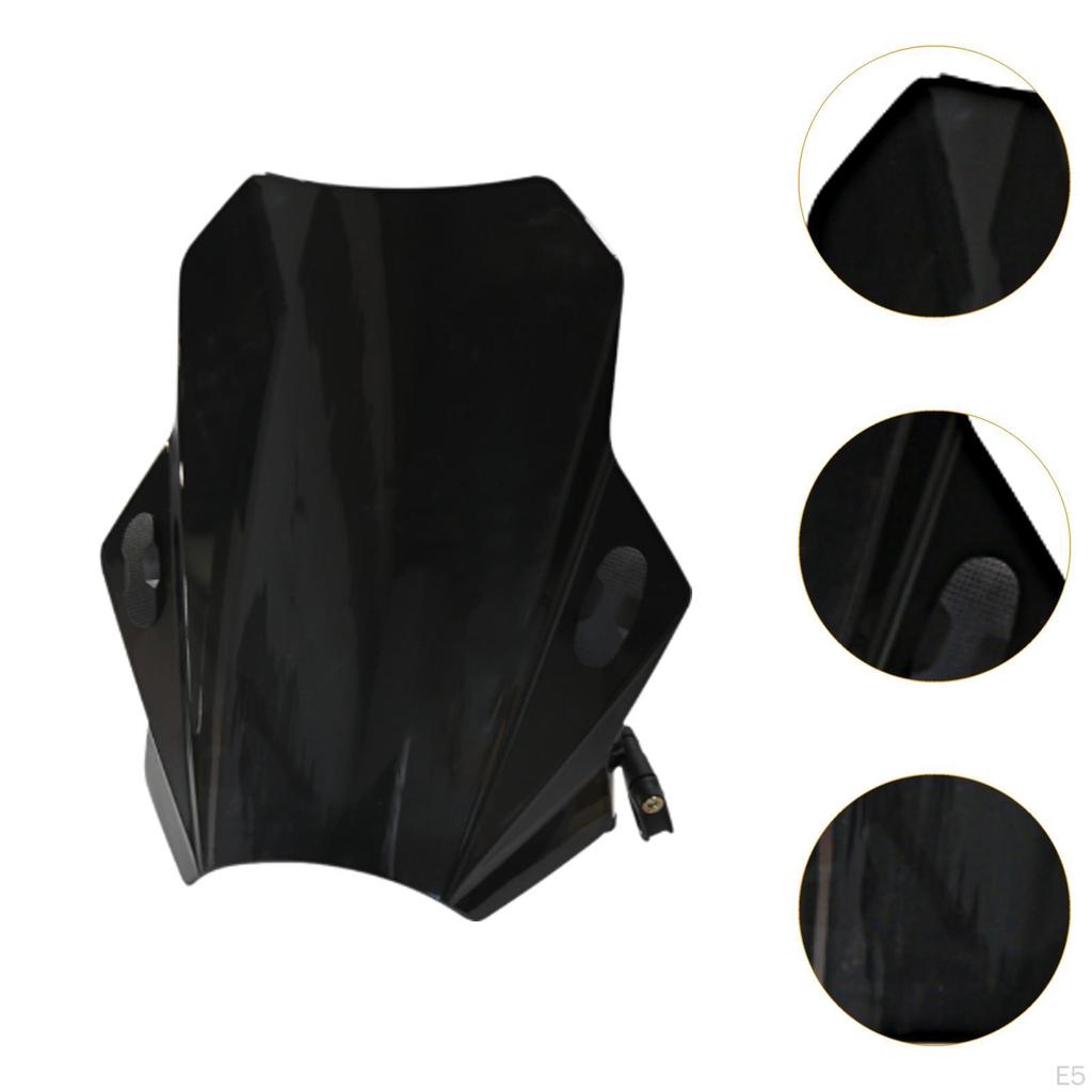 Motorcycle Windshield 40x37cm for 22mm 25mm 28mm Handlebar Multipurpose Replacement