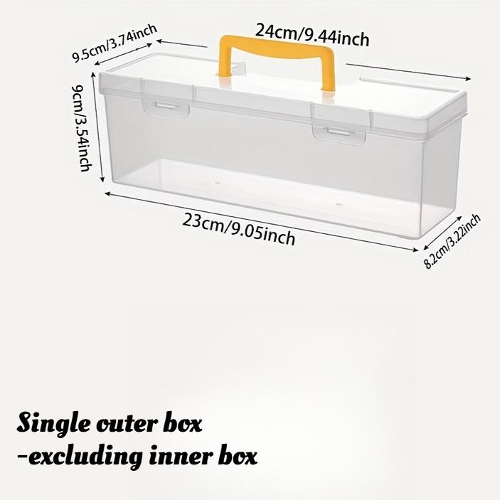 7pcs Transparent Tool Organizer Box Set, 6 Small + 1 Large for Screws Wrenches Electronics, Portable with Dividers