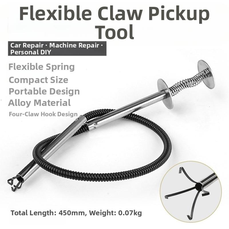 Car Repair Flexible Magnetic Pickup Tool With Claw For  Machinery Maintenance Retrieve Dropped Metal Parts