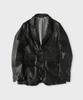 Panicale Black Vintage Lambskin Leather Blazer
