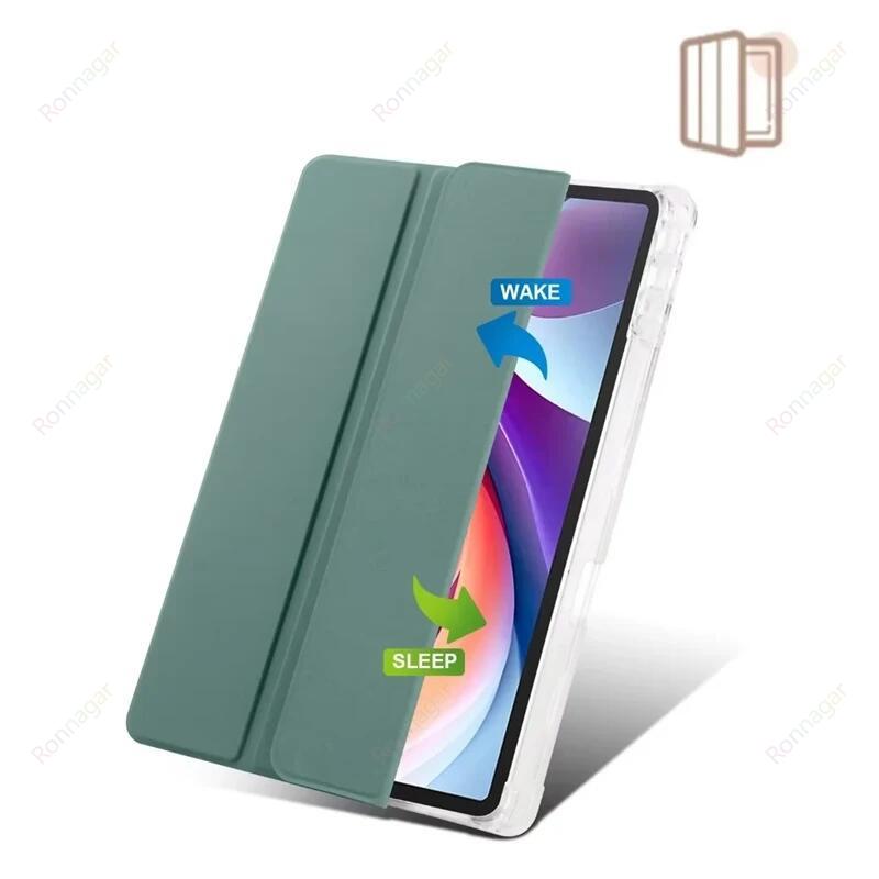 Tablet Cover for Lenovo Xiaoxin Pad 2024 Tab M11 TB-330FU TB-331FC with Pencil Holder Soft Back Funda Lenovo Tab M11 Wake/Sleep Leather Case